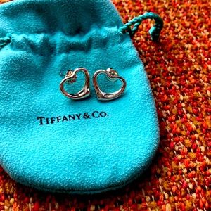 Tiffany and Co. floating heart earrings